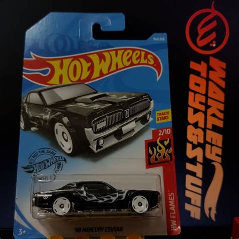 Hot Wheels Hw Flames Mercury Cougar Matte Black Shopee Malaysia