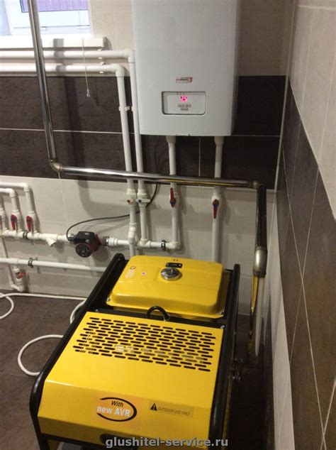 Установка системы выпуска выхлопных газов для бензогенератора Kipor ...