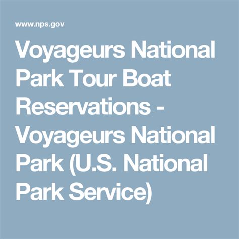 Voyageurs National Park Tour Boat Reservations Voyageurs National