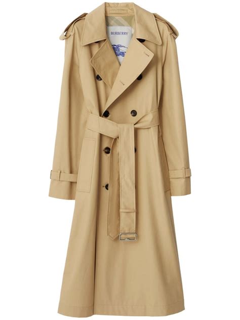 Burberry Gabardine Trench Coat Farfetch