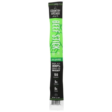 Country Archer Jerky Beef Stick Jalapeno 1 Oz