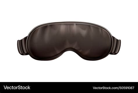 Black Sleeping Mask Composition Royalty Free Vector Image