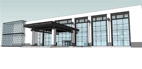 Glass Curtain Wall Su Model Decors And 3d Models Skp Free Download