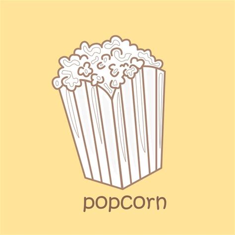 Premium Vector Alphabet P For Popcorn Vocabulary School Lesson