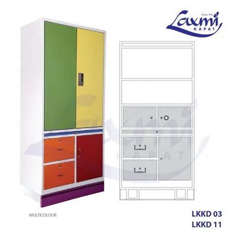 3 Doors Double Door Iron Almirah With Locker At Rs 23800 Piece In