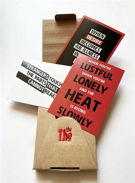 LYRIC POSTCARDS VOLUME I LOVE SEX THE THE