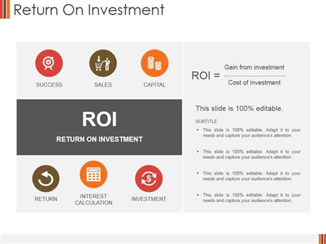 Return On Investment Ppt Powerpoint Presentation Infographics Slides