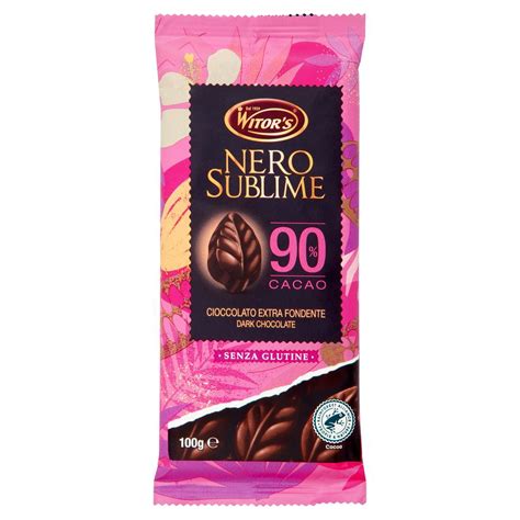 CIOCCOLATO EXTRA FONDENTE 90 WITORS SUBLIME GR 100 Tigros