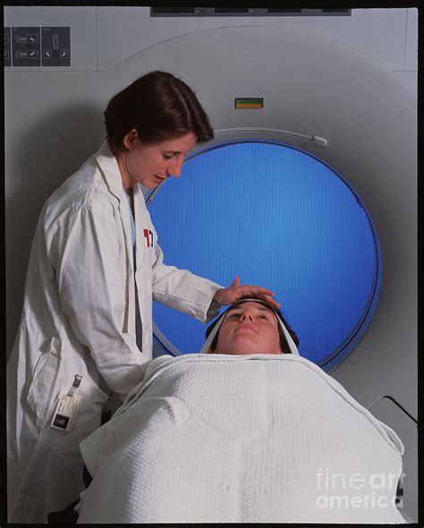 Radiologist Carries Out Ct Brain Scan Photograph By Simon Frasermain X Ray Newcastle General