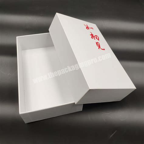 Rigid White Box Custom Logo Luxury Fashion Rigid Lingerie Packaging Box For Dress