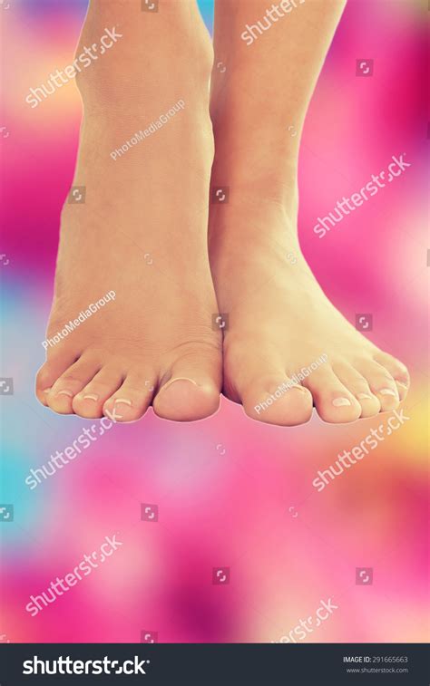 Slim Beautiful Nude Woman Feet Stock Photo 291665663 Shutterstock