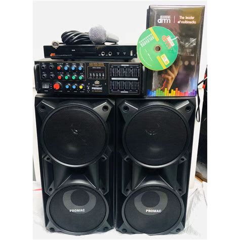Karaoke Set Promac Amplifier At Speaker With Megapro Doremi Midi