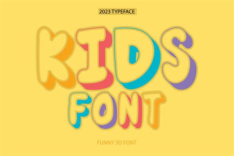 Kids Font By Mistydesigns · Creative Fabrica