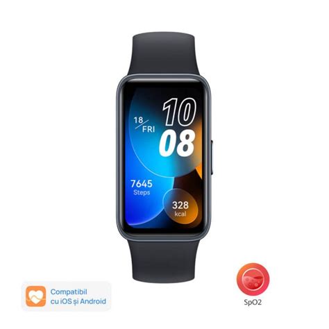 Smartband fitness Huawei Band 8 | Midnight Black | flanco.ro