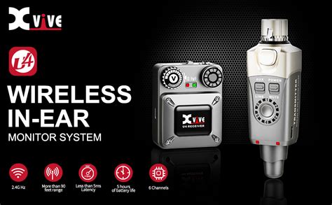 Xvive U4 Wireless in-Ear Monitor System Set with Transmitter and ...