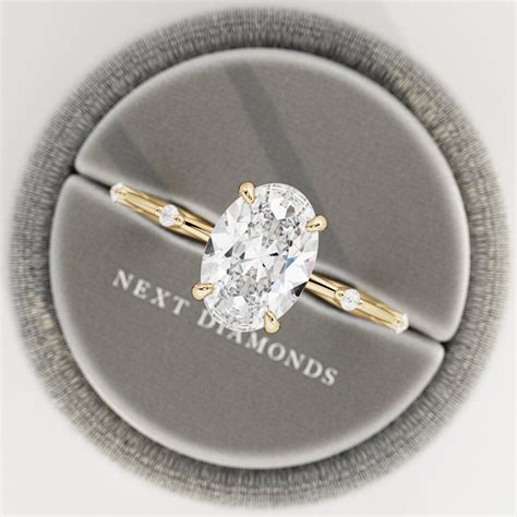2 Carat Oval Lab Grown Diamond Ring 2 Ct Oval Lab Engagement Etsy