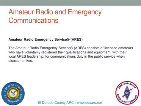 PPT Amateur Radio And Emergency Communications PowerPoint