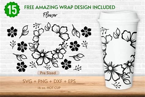 Oz Wildflower Starbucks Hot Cup Svg Butterfly