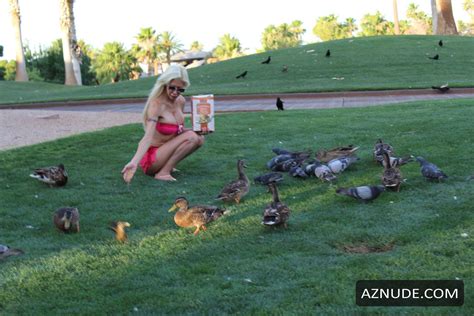 Frenchy Morgan Nude In A Very Skimpy Pink Bikini In Las Vegas AZNude