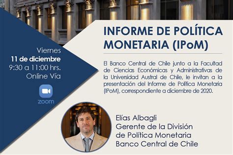 Banco Central presentará Informe de Política Monetaria a la comunidad