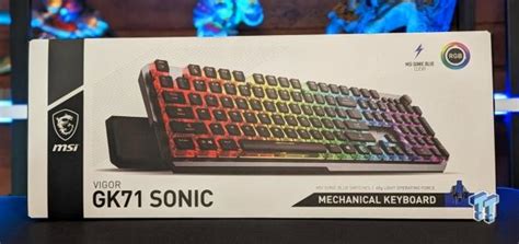 MSI Vigor GK71 Sonic Blue Mechanical Gaming Keyboard Review