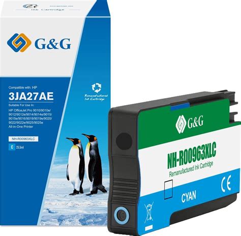 Cartouche D Encre Compatible G G Hp Xl Cyan Infinytech Reunion