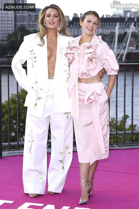 Blake Lively Sexy Flaunts Her Hot Boobs At It Ends With Us Event In London Aznude