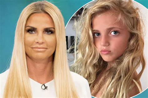Katie Price S Mini Me Daughter Princess Shows Off Her Wavy Blonde Hair And Pouts Like Her Mum