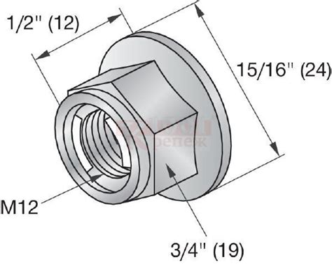 Купить Контргайка шестигранная M12-F-SL-WS 3/4"