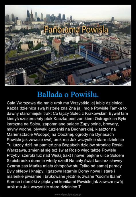 Ballada o Powiślu Demotywatory pl