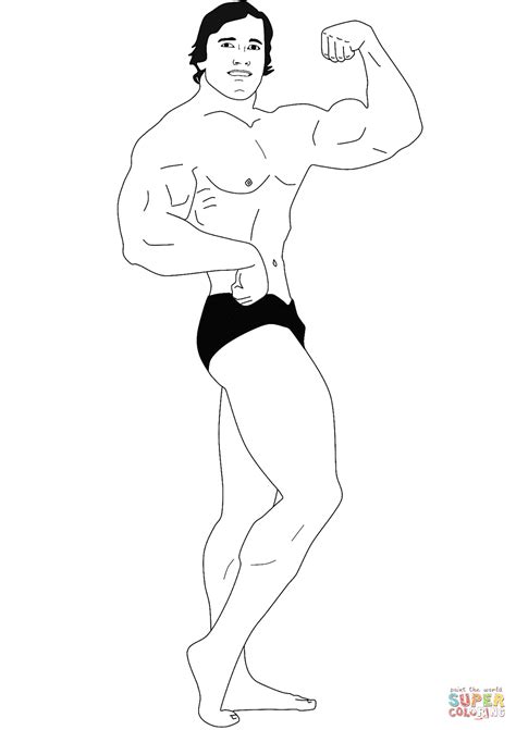 Arnold Schwarzenegger Coloring Page Free Printable Coloring Pages