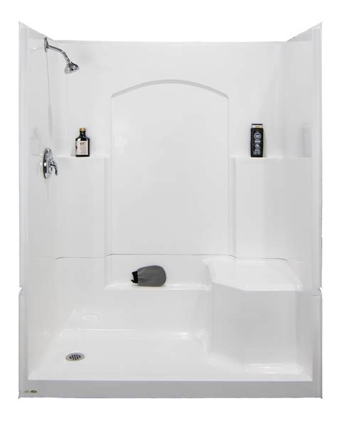 Ella standard 37 in x 48 in x 80 in 1 piece low threshold shower stall