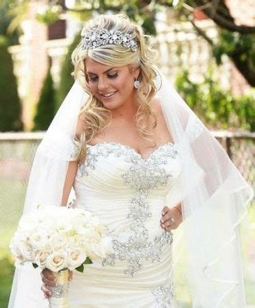 Rhinestone Beaded Plus Size Bridal Gown Darius Fashions