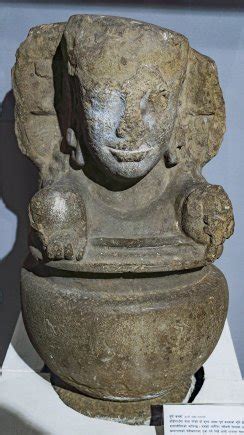 Kumbha Holy Pitcher Hindu Stone Sculptures NMN