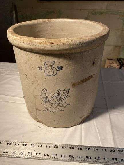 Western Stoneware Gallon Crock Legacy Auction Company