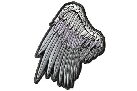 Silver Angel Wing Patch Large Back Patches For Vests By Ivamis Patches