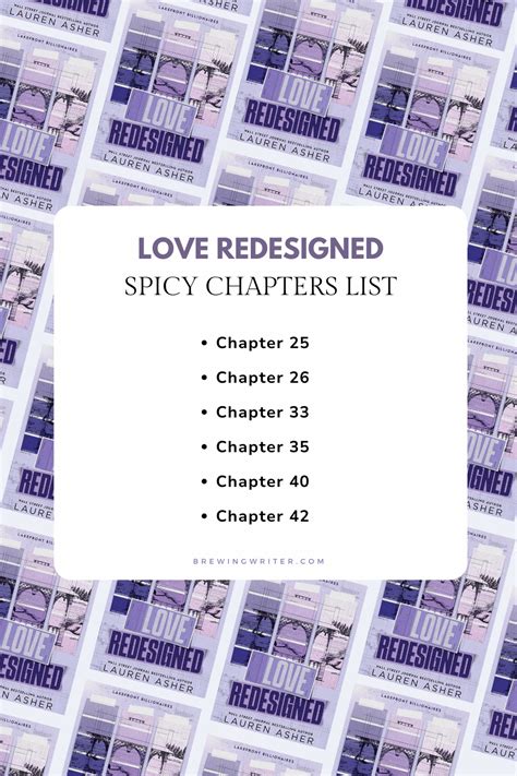 Love Redesigned: Spicy Chapters, Books A Like, Quotes & More!