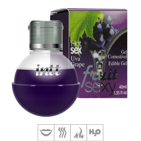 Gel Comestível Hot Fruit Sexy 40ml ST138 Uva Sex Shop Atacado Star Produtos Eróticos e