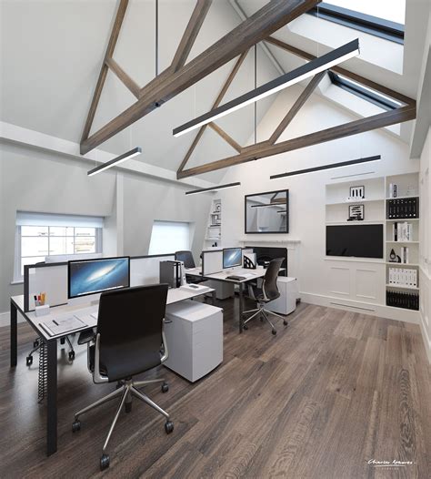 Mayfair Offices Interior Design CGI - Charles Roberts Studios