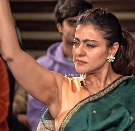 Hot Kajol Armpit In Saree Women Body Hair Beautiful Smile Women