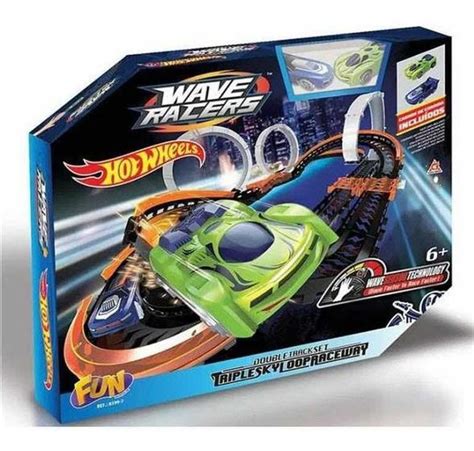 Pista Hot Wheels Wave Racers Triple Sky Loop Fun Fun Divirta Se Pistas Magazine Luiza