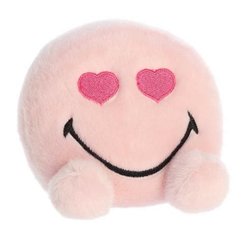 Aurora Mini Pink Smileyworld Palm Pals 5 Inch Heart Eyes Vibrant