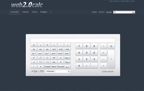 web2.0calc, una práctica calculadora científica online - Soft & Apps