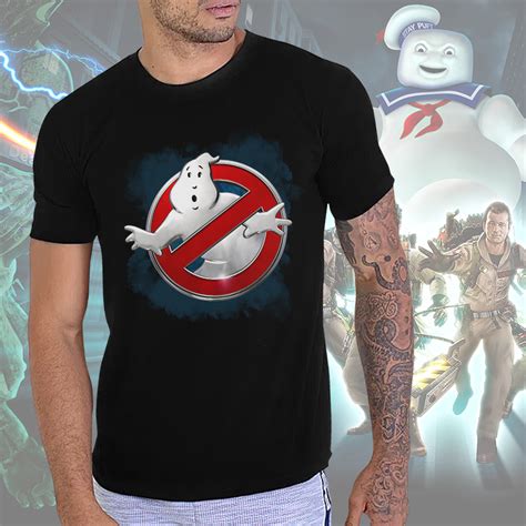 Camiseta Unissex Masculina Ghostbusters Movie Tickets Os Caça Fantasmas