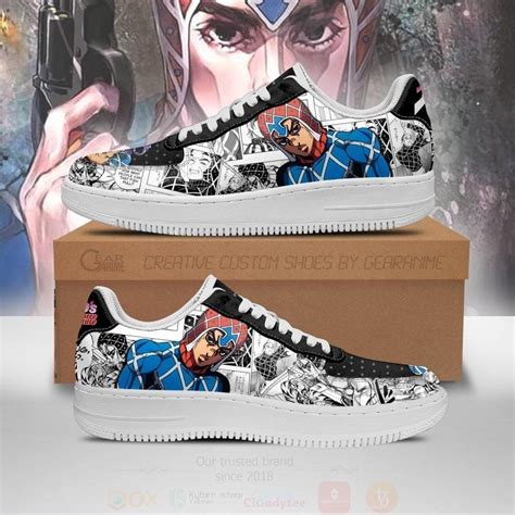 Hot Guido Mista Manga Style Jojo S Anime Naf Nike Air Force Shoes Express Your Unique Style