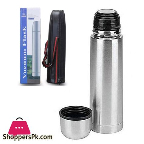 Buy Hot And Cold Stainless Steel Vacuum Flask Water Bottle Silver Liter At Best Price In