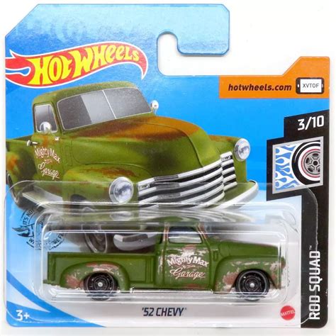 駿河屋 1 64 52 CHEVY グリーン Hot Wheels ROD SQUAD GHG01 ホットウィールhotwheels
