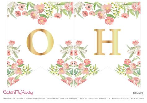 Oh Baby Printable Banner 01 The Catch My Party Blog The Catch My