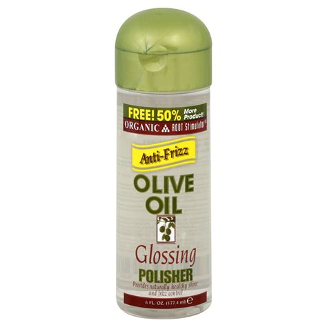 Organic Root Stimulator Glossing Polisher Olive Oil Anti Frizz 6 Fl