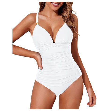 Celivon One Piece Swimsuit For Women Tummy Controlable Color Sexy Bikini Style Swimwear Beach